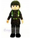 Cool Military Man Mascot Costume People