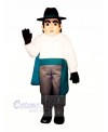 Raider with Black Hat Mascot Costume People