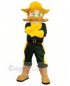 Cowboy with Green Eyes Mascot Costume Cartoon	