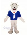 Seal with Blue T-shirt Mascot Costume Cartoon