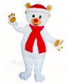 Lovely Christmas Bear Mascot Costume Cartoon	