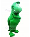Cute Green Dinosaur T-Rex Mascot Costume Cartoon