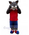Wolf mascot costume