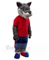 Wolf mascot costume