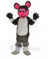 Smiling Mouse with Red Face Mascot Costume