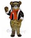 Aviator Bear mascot costume