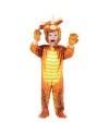 Red Triceratops Dinosaur Costume Dinosaur Jumpsuit Halloween Christmas Dress up Gift for Kid