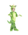 Green Triceratops Dinosaur Costume Dinosaur Jumpsuit Halloween Christmas Dress up Gift for Kid