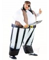 Pirate with Bandana Eye Patch Inflatable Halloween Blow Up Costumes for Adults