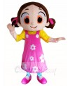 Niloya Damla Pink Dress Girl Mascot Costumes People