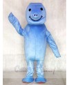 Cute Zoo Blue Manatee Mascot Costumes Animal