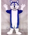 Dark Blue Wolf Fursuit Mascot Costumes Animal