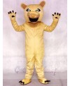 Realistic Adult Light Tan Cougar Mascot Costume