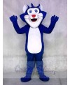 Blue Fat Cat Mascot Costume