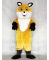 Hot Sale Adorable Realistic New Popular Professional Yellow Fancy Fox Mascot Costume with White Chest