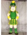 Green and Yellow Spartan Trojan Knight Sparty Mascot Costumes Fancy Carnival Cosplay