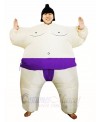 Purple Japanese Fat Man Sumo Inflatable Halloween Christmas Costumes for Adults