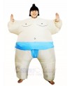 Blue Japanese Fat Man Sumo Inflatable Halloween Christmas Costumes for Adults