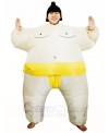 Yellow Japanese Fat Man Sumo Inflatable Halloween Christmas Costumes for Adults