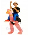 Carry me Ride On Ostrich Inflatable Halloween Christmas Costumes for Adults