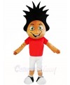 Red Shirt Sport Boy Mascot Costumes People
