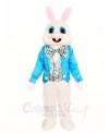 Rabbit Easter Bunny with Blue Shirt Mascot Costumes Animal