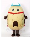 Cone in Red Cloak Mascot Costumes Plant