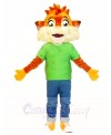 Fox in Green Shirt Mascot Costumes Animal