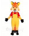 Fox in Overalls Mascot Costumes Animal