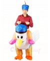 Ride on Sea Gull Rooster Chicken Cock Inflatable Halloween Xmas Costumes for Adults