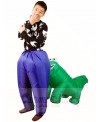 Carry Biting Alligator Crocodile Bites Inflatable Halloween Xmas Costumes for Adults