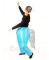 Carry Biting Shark Bites Inflatable Halloween Xmas Costumes for Adults