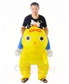 Yellow Dog Carry me Ride on Inflatable Halloween Xmas Costumes for Adults