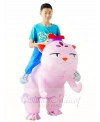 Pink Cat Carry me Ride on Inflatable Halloween Xmas Costumes for Adults