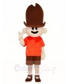 Tall Hat Boy Mascot Costumes 