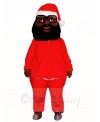 Black Santa Claus Father Christmas Mascot Costumes People