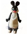 Gray Easter Bunny Rabbit Hare Mascot Costumes Animal