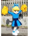 Blue Dress Cutie Cheer Leader Mascot Costumes People