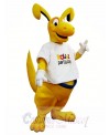 Yellow Kangaroo Mascot Costume Roo Mascot Costumes