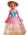 Princess in Pink Dress Mascot Costumes People