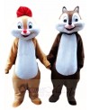 Chip and Dale Chipmunk Squirrel Mascot Costumes Animal 