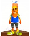 Orange Pencil Mascot Costumes Stationery