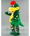 Green Dinosaur with Yellow Belly Mascot Costumes