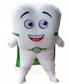 Tooth with Green Cloak for Dentist Clinic Mascot Costumes  