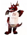 Wine Dragon with Wings Mascot Costumes