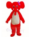 Red Elephant Mascot Costumes Animal 