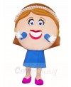 Big Face Woman Mascot Costumes 