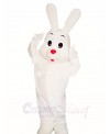 White Easter Bunny Rabbit Mascot Costumes Animal 