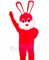 Red Easter Bunny Rabbit Mascot Costumes Animal 