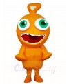 Orange Alien Mascot Costumes 